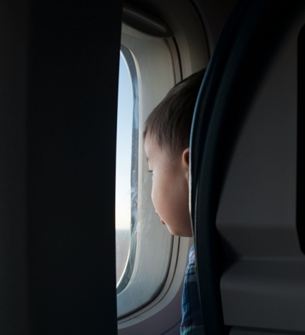 18 month old long haul flight
