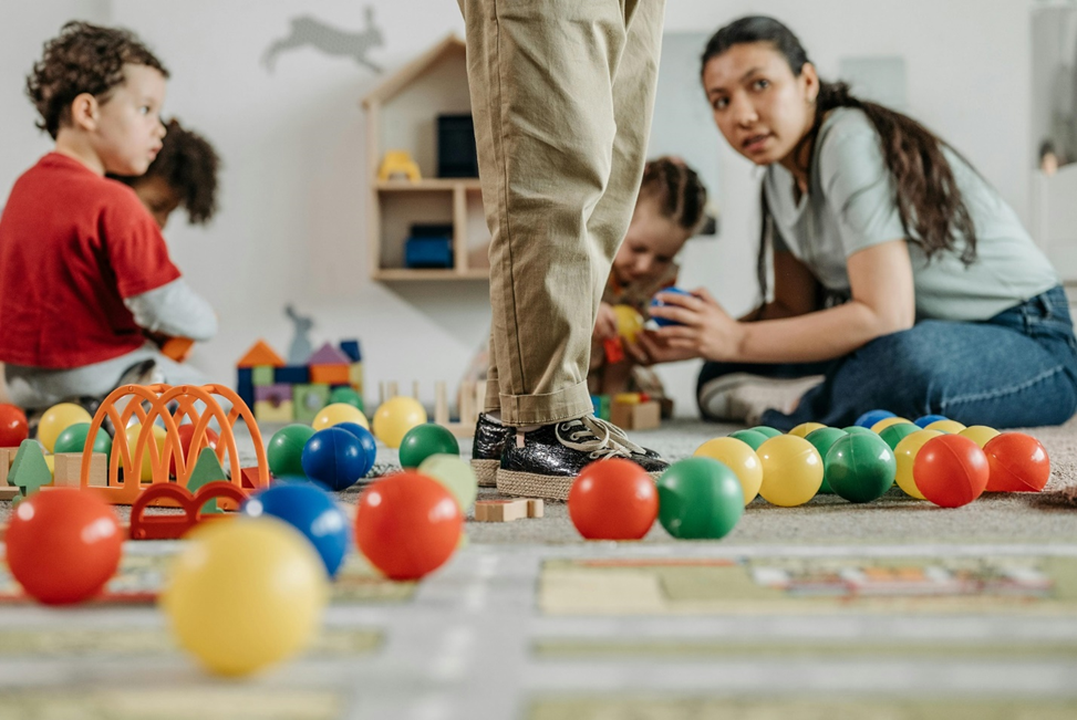montessori playroom set up