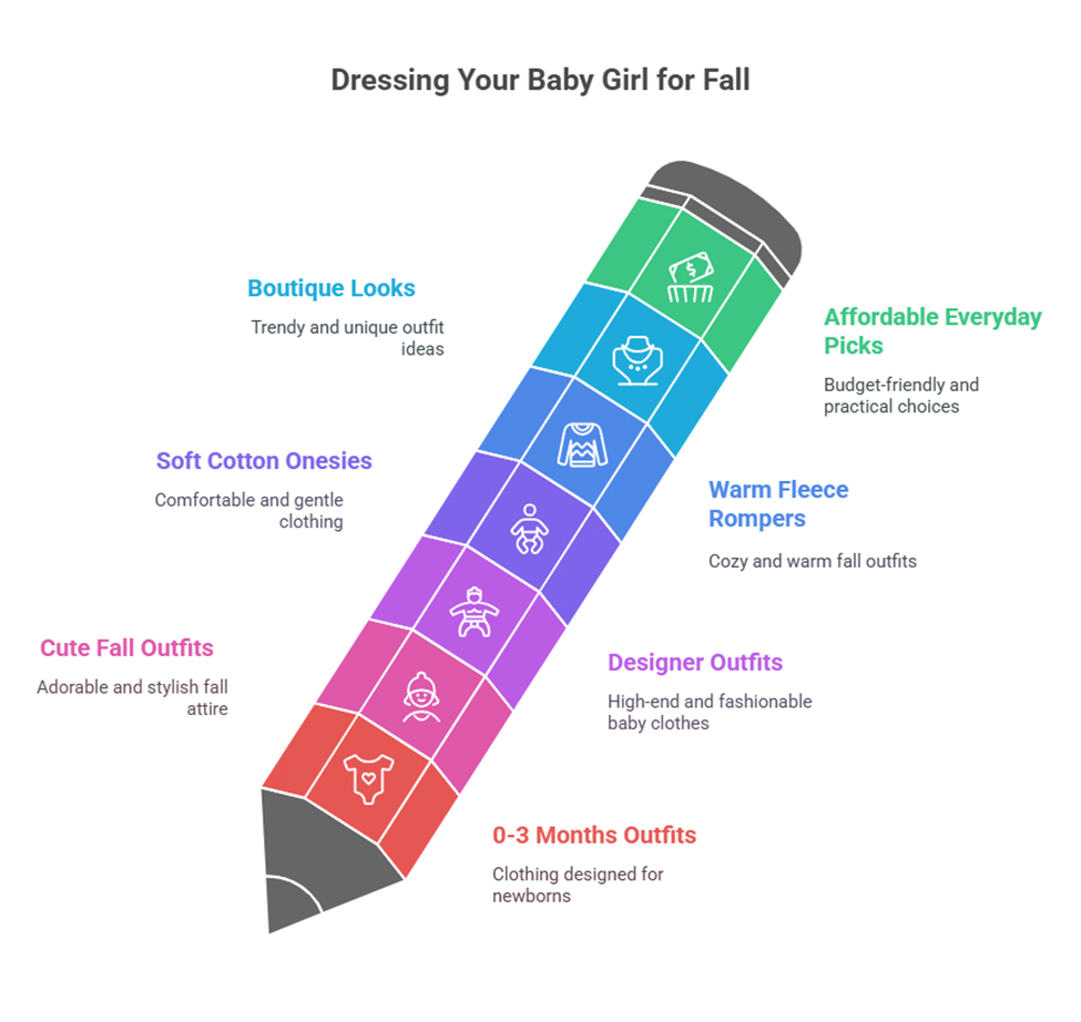 Graph of baby girl fall clothes 0-3 months