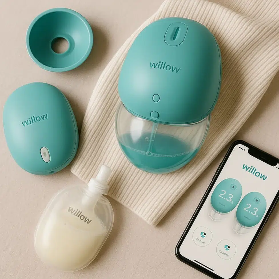 Willow Wearable Breast Pump for hands-free, cordless breastfeeding