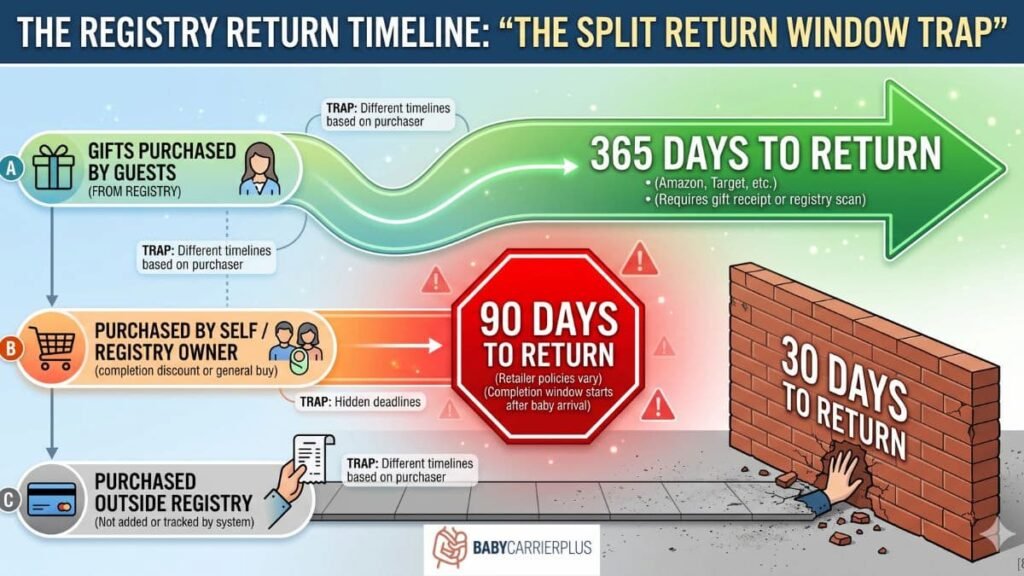 the registry return timeline of amazon baby registry